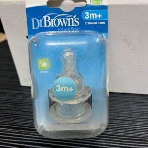 Dr. Brown Narrow Neck Nipples Pack Of 2 Pcs