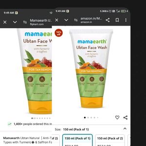 Mamaearth Ubtan Natural Face Wash all Skin Type