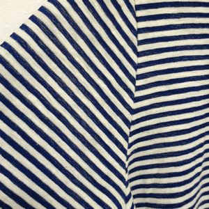 Trendy New Blue And White Stripe Top For Women