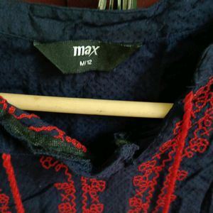 Beautiful Navy Blue Max Top