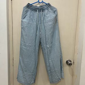 New blue Flared Denim Pants