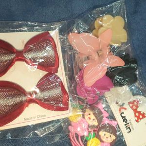 Hair Clips And Ribbon 🎀