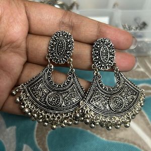 Combo Of 5 Different Oxidised Earrings