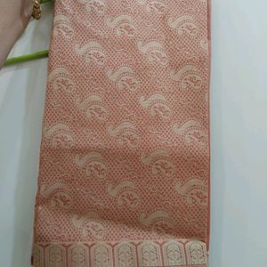 Peach Color Kanchipuram Saree *PRICE DROP*