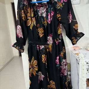 Black Floral Dress