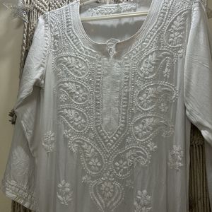 ORIGINAL HAND WORK CHIKANKARI KURTA