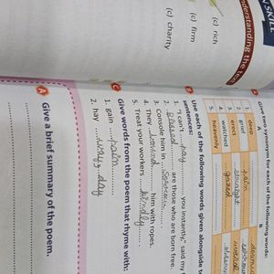 English Book Reading Journal Class VIII