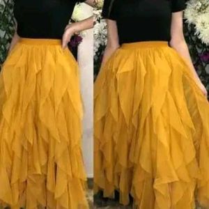 Mustard Colour Skirt