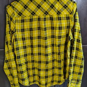 New Mustard Yellow And Black Stripe Shirt