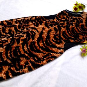 Tiger Print Fish Cut Kurti