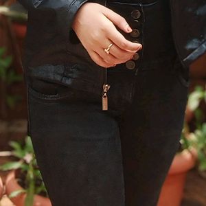 Black High Waist Skinny Jeans