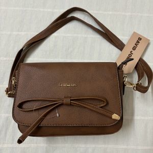 🆕David Jones Brown Handbag/Sling Bag