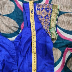 Mharoom + Blue+ Golden Party Wear Saree