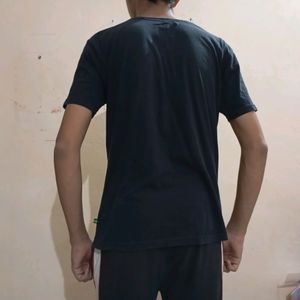 Black Printed Tshirt For Dailywear