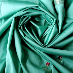 Soft Olive Green Saree