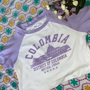 Colombia Lavender Crop Top💜