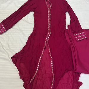 Designer Kurti - Hot Pink