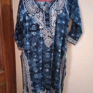 Lakhnawi Blue Kurta😍🤗