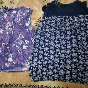 Combo Of Imported Sleeveless Tops In Xl Size