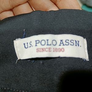 Branded Jet Black Pant From Us Polo Assn.