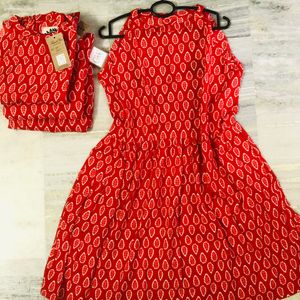 Cotton Branded Dress