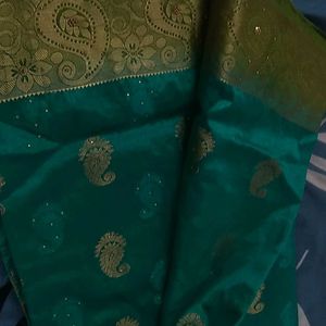 Pure Mango Raw Silk Saree