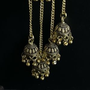 Oxidised Gold Plated Earings