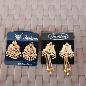 Gold Plated Back Screw Earrings