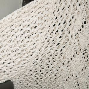 Cream Crochet Top 😁