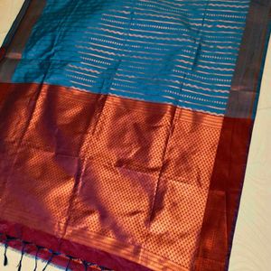 Full Shinning Banaras silk saree