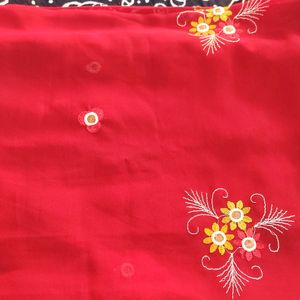 Never Used Red Georgette Saree