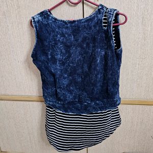 Denim Look Stylish Top