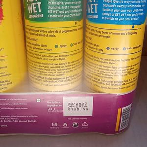 SET WET DEODRANT COMBO 3 IN 1 ONE PACK