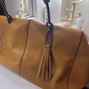 Mustard Spacious Handbag