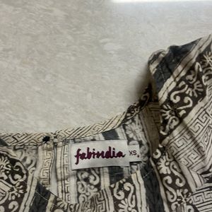 Fabindia 100% Cotton Sleeveless Top