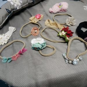 Baby Girl Headband Free Size Pack Of 11