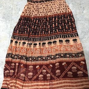 Cotton summer Long Skirt