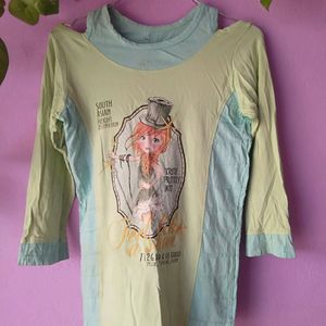 Shoulder Cut T Shirt