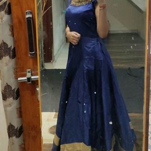 Navy Blue Ethnic Gown