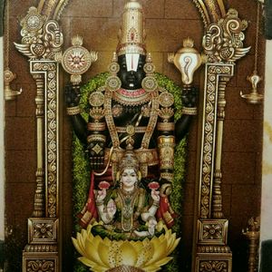 God Venkateshwara And Goddess Lakshmi Devi Frame