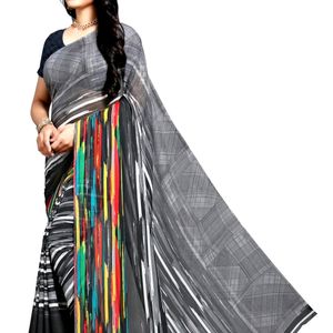 Unused Multicolour Soft Saree