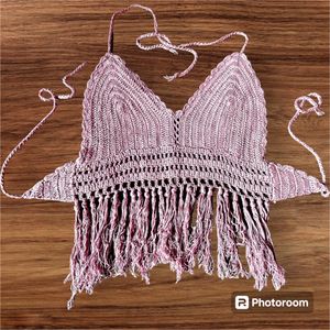 Lavender Crochet Beach Wear
