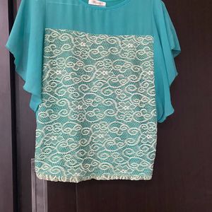 Tunic/top Lace & Chiffon Mixed