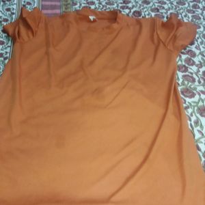 Silk tshirt for Kids Orange Colour  tshir