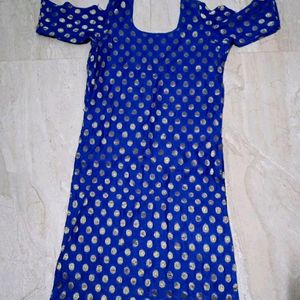 Royal Blue Beutifull Sleeve Design Kurti 😌💙💙