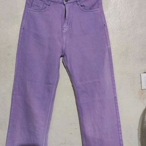 Women Purple Jeans