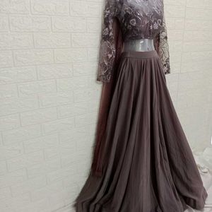 Mauve Designer Lehengacholi