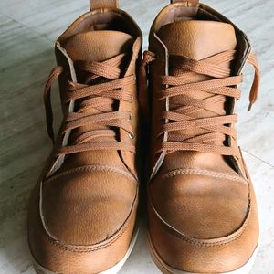 Leather Ankle Sneakers