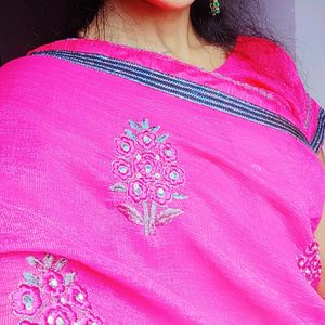 Rosy Colour Saree 🩷