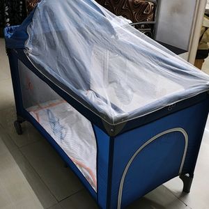 Folding Baby Bed Cum Crib/ Playpen